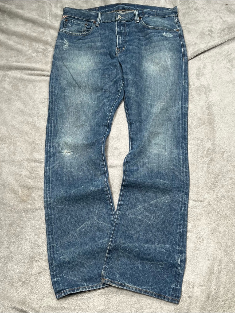Denim Supply Ralph Lauren Bootcut Jeans Mens 35x32 Blue Western Rodeo Good Fade